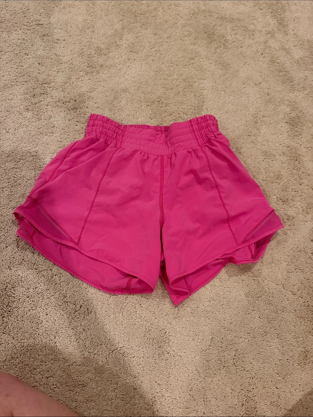 lululemon athletica hottie hot 4” high rise Sonic Pink Running Shorts